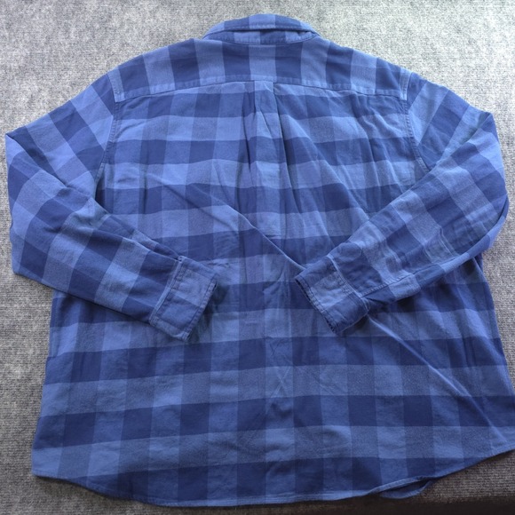 Vineyard Vines Slim Fit Longshore Shirt 2XL Blue Plaid Flannel Long Sleeve - Picture 7 of 8